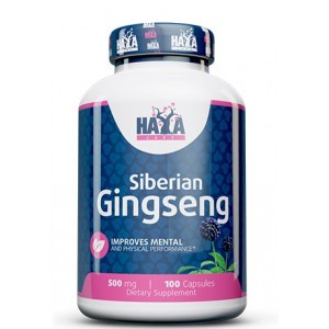 Сибірський Женьшень (коріння), HAYA LABS, Siberian Ginseng 500 мг - 100 капс