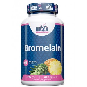 Бромелаин, HAYA LABS, Bromelain 500 мг - 60 капс