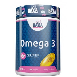 Омега-3 незамінні жирні кислоти, HAYA LABS, Omega 3 1000 мг - 200 гель капс