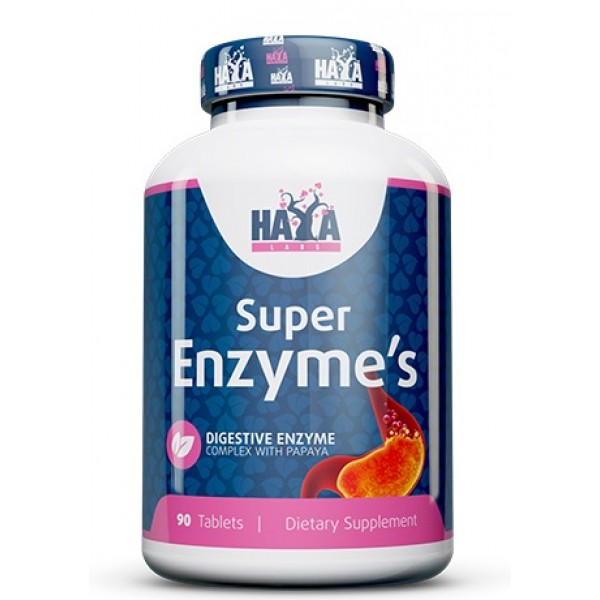 Комплексні травні ферменти, HAYA LABS, Super Enzymes - 90 таб