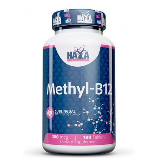 Вітамін В12 200 мкг, Haya Labs, Methyl B-12 200 мкг - 100 таб