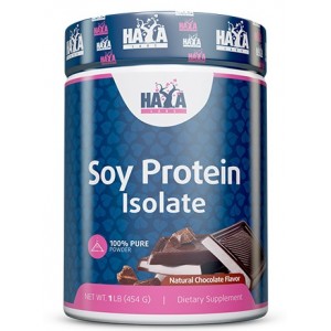 Соевый протеин, HAYA LABS, 100% Soy Protein Isolate без ГМО - 454 г
