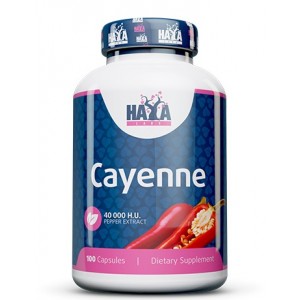 Экстракт кайенского перца, HAYA LABS, Cayenne Pepper Extract 40000 H.U. - 100 капс