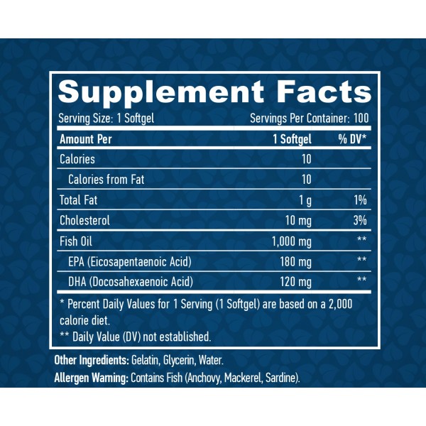 Омега -3 незаменимые жирные кислоты, Haya Labs, Omega 3 1000 мг - 100 гель капс