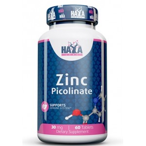 Цинк Піколінат 30 мг, HAYA LABS, Zinc Picolinate 30 мг - 60 таб