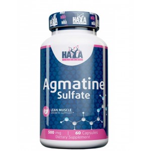 Агматин (Донатор азота), HAYA LABS, Agmatine Sulfate 500 мг - 60 капс