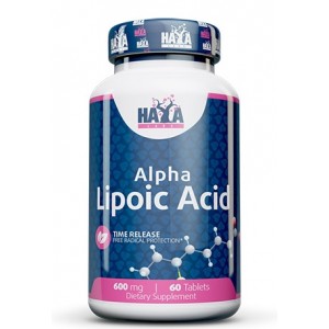 Альфа-ліпоєва кислота 600мг, HAYA LABS, Alpha Lipoic Acid Time Release 600 мг - 60 таб