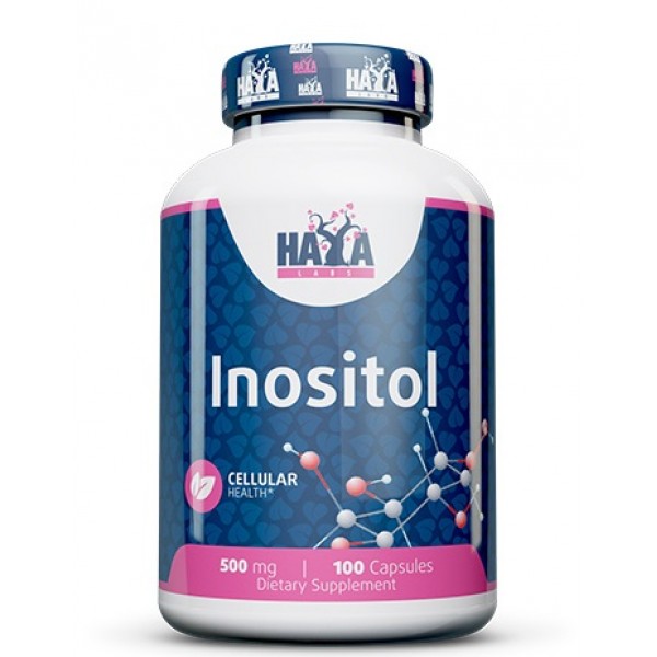 Інозітол (Вітамін В8), HAYA LABS, Inositol 500 мг - 100 капс
