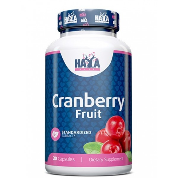 Экстракт плодов клюквы, Haya Labs, Cranberry Fruit Extract - 30 капс