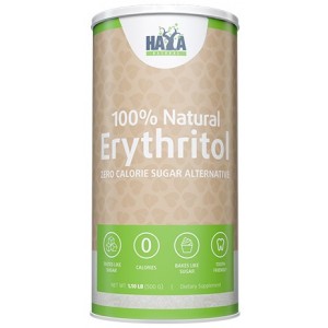 Еритритол - цукрозамінник/підсолоджувач (нульова калорійність) , HAYA LABS, Natural Erythritol - 500 г