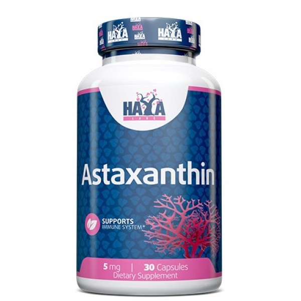 Астаксантін, HAYA LABS, Astaxanthin 5 мг - 30 капс