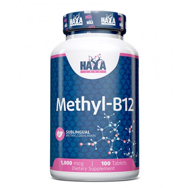 Вітамін В12 1000 мкг, Haya Labs, Methyl B-12 1000 мкг - 100 таб