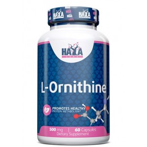 Аминокислота L-Орнитин, HAYA LABS, L-Ornithine 500 мг - 60 капс