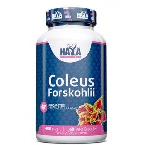 Колеус Форсколії (прискорення ліполізу), HAYA LABS, Coleus Forskohlii 400 мг - 60 веган капс