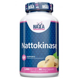 Наттокіназа (здоров'я серця), HAYA LABS, Nattokinase 2000FU - 90 веган капс
