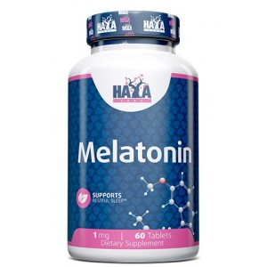 Мелатонин 1 мг, HAYA LABS, Melatonin 1 мг - 60 таб
