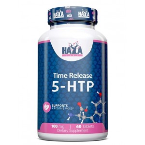 5-гидрокситриптофан 100 мг, HAYA LABS, 5-HTP Time Release 100 мг - 60 таб 