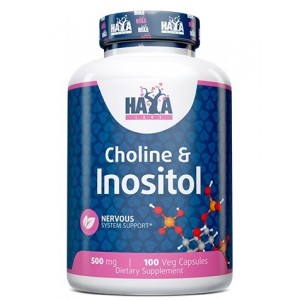 Холін і  Інозітол, HAYA LABS, Choline & Inositol - 100 веган капс