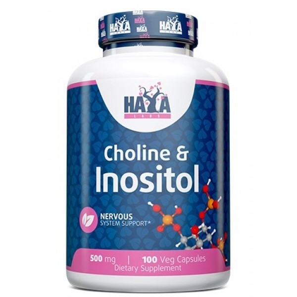 Холин и Инозитол, Haya Labs, Choline & Inositol - 100 веган капс