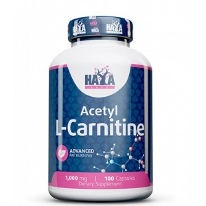 Л-карнітин Ацетил, HAYA LABS, Acetyl L-Carnitine 1000 мг - 100 капс
