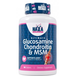 Хондропротектор (висока концентрація), Haya Labs,  Ultimate Glucosamine Chondroitin & MSM Complex - 90 таб