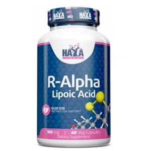 R-форма альфа-липоевой кислоты (высокая биодоступность), HAYA LABS, R-Alpha Lipoic Acid 100 мг - 60 веган капс