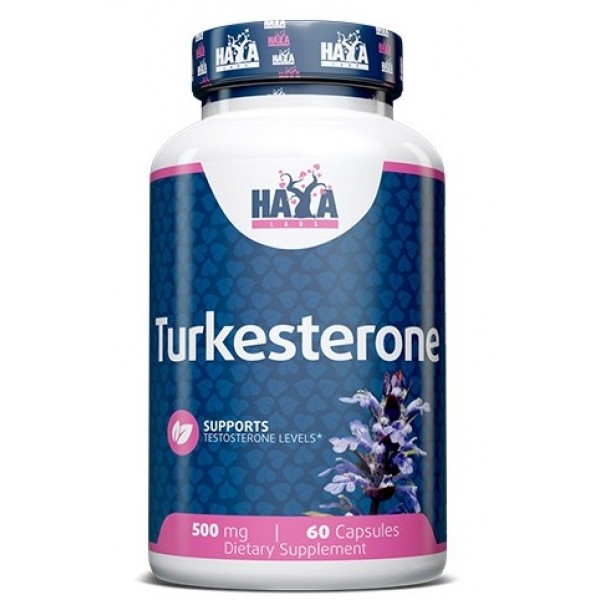 Туркестерон (фітоекдистероїд), HAYA LABS, Turkesterone 500 мг - 60 капс