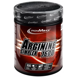 Амінокислота Л-Аргінін 1600 мг, IronMaxx, Arginin Simplex 1600 - 300 капс