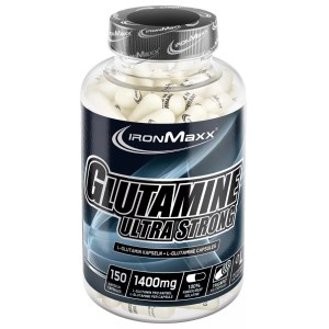 Глютамін в капсулах 1400 мг, ІronMaxx, Glutamine Ultra Strong - 150 капс