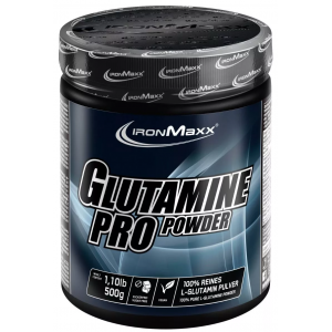 Л-Глютамін в порошку без смаку, IronMaxx, Glutamine Pro Powder - 500 г