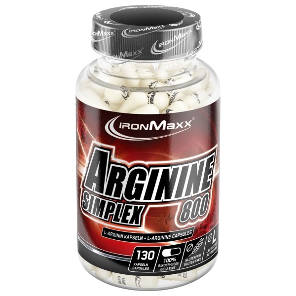 Аргінін, IronMaxx, Arginin Simplex 800 - 130 капс