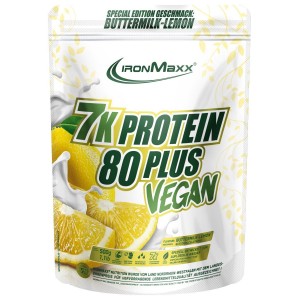 Рослинний протеїн з високим вмістом білку, IronMaxx, Vegan Protein 7k - 80 Plus - 500 г