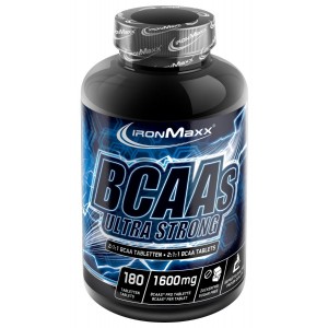 Аминокислоты ВСАА, IronMaxx, BCAAs Ultra Strong 2:1:1 - 180 таб