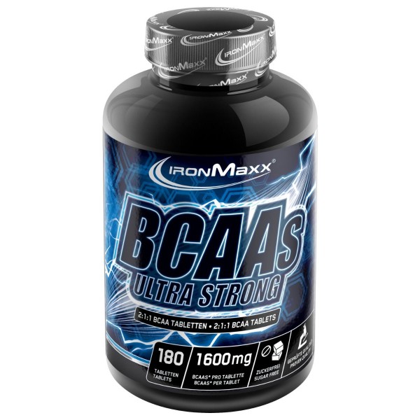 Амінокислоти ВСАА, IronMaxx, BCAAs Ultra Strong 2:1:1 - 180 таб