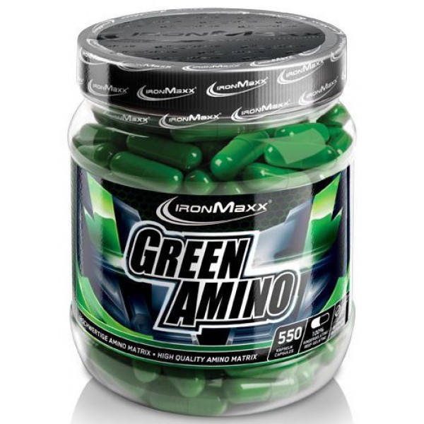 Растительные аминокислоты, IronMaxx, Green Amino - 550 капс 