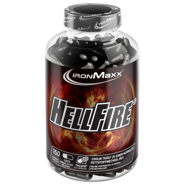 Жироспалювач термогенний, IronMaxx, Hellfire Fatburner - 150 капс