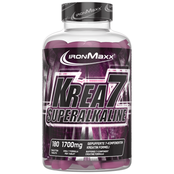 Креатиновий комплекс з Натрієм, IronMaxx, Krea7 Superalkaline - 180 таб