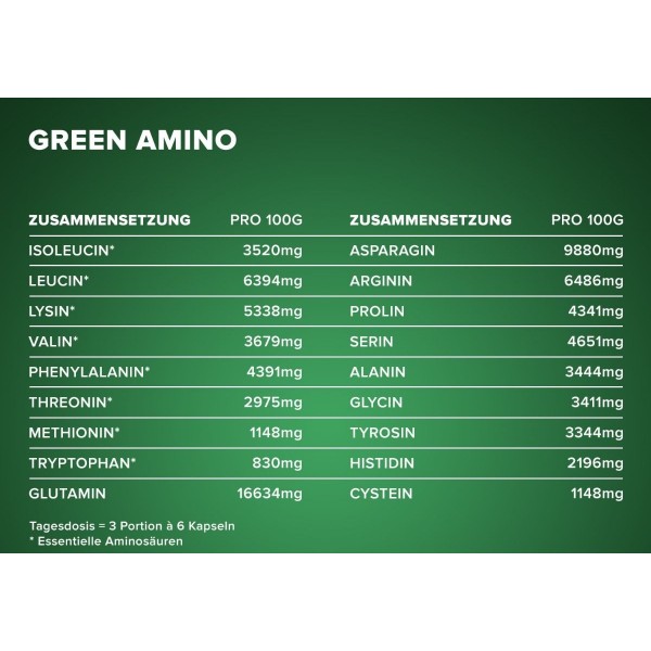 Рослинні амінокислоти, IronMaxx, Green Amino - 300 капс 