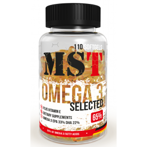 Рыбий жир Омега 3, MST , Omega 3 Selected (55%) - 110 гель капс