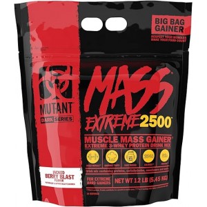 Гейнер без сахара, Mutant, Mass Xxxtreme 2500 - 5,45 кг - Ягодный