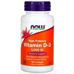 Витамин Д-3, NOW, Vitamin D-3 1000 ME