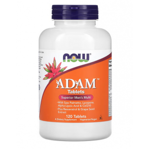 Комплекс витаминно-минеральный для мужчин, NOW, Adam Male Multi - 120 таб