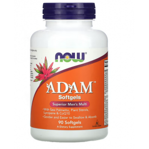 Комплекс витаминно-минеральный для мужчин, NOW Adam Male Multi - 90 гель капс