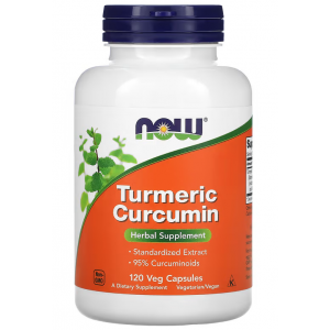 Экстракт корня куркумы, NOW, Curcumin extract 95% 665 мг