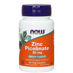 Цинк Пиколинат, NOW, Zinc Picolinate 50 мг 