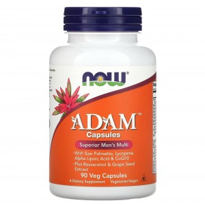 Комплекс витаминно-минеральный для мужчин, NOW, Adam Male Multi - 90 веган капс
