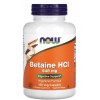 Бетаїн HCL, NOW, Betaine HCL - 120 веган капс