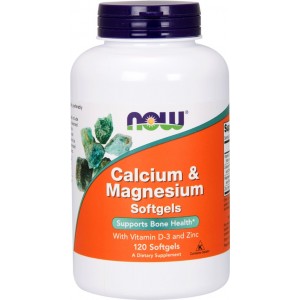 Кальций, Магний + Витамин Д3, Цинк, NOW, CAL-MAG + vit D 
