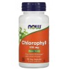 Хлорофіл + порошок із листя Люцерни, NOW, Chlorophyll 100 мг - 90 капс