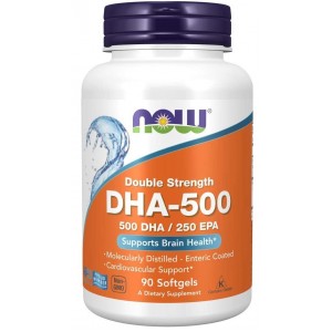 Омега -3 с повышенным содержанием Докозагексаеновой кислоты (ДГК), DHA - 500 - 90 гель капс